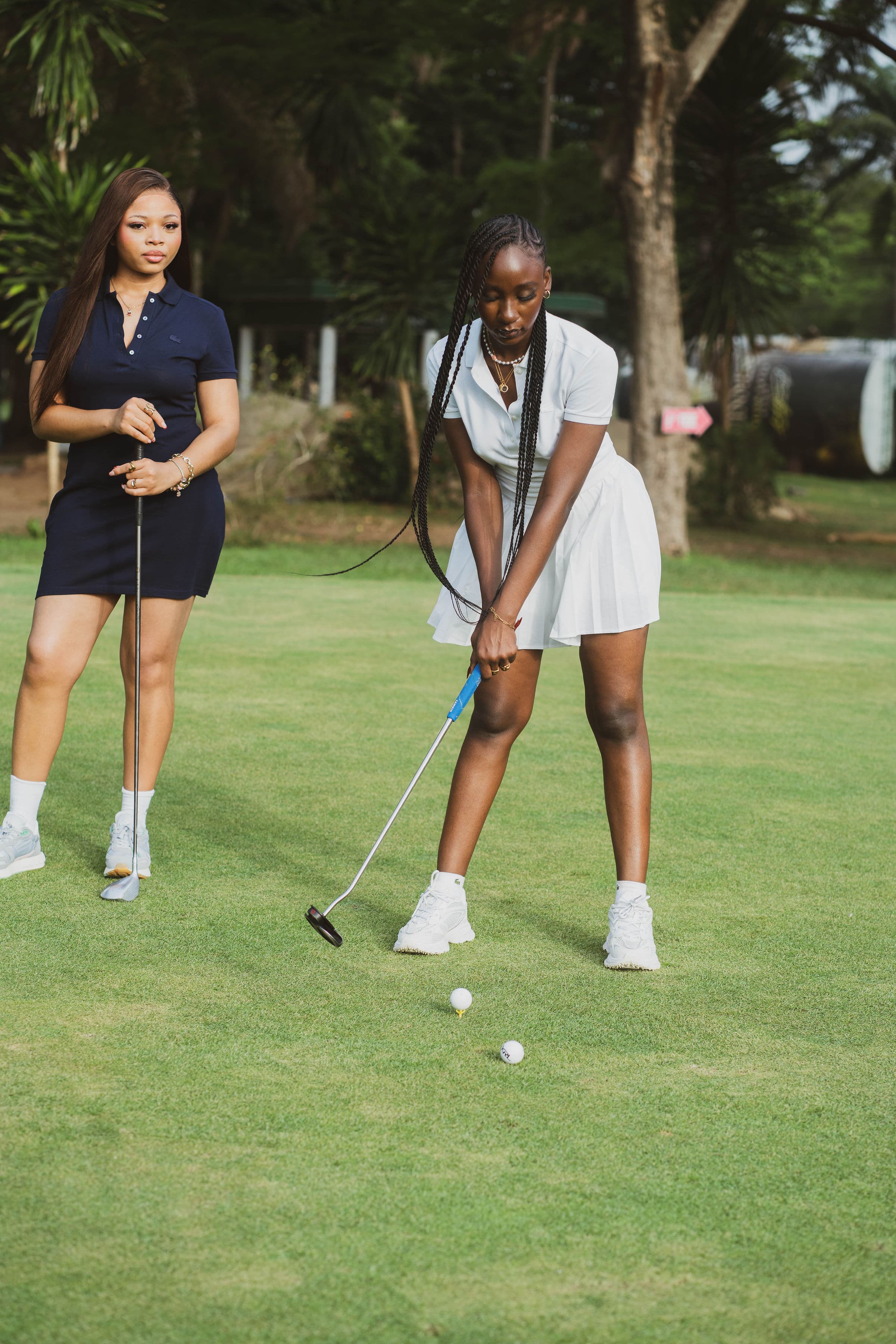 On the greens